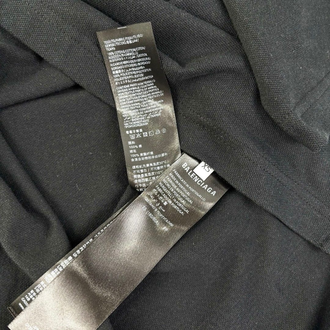 Balenciaga Black Cotton Polo Shirt
