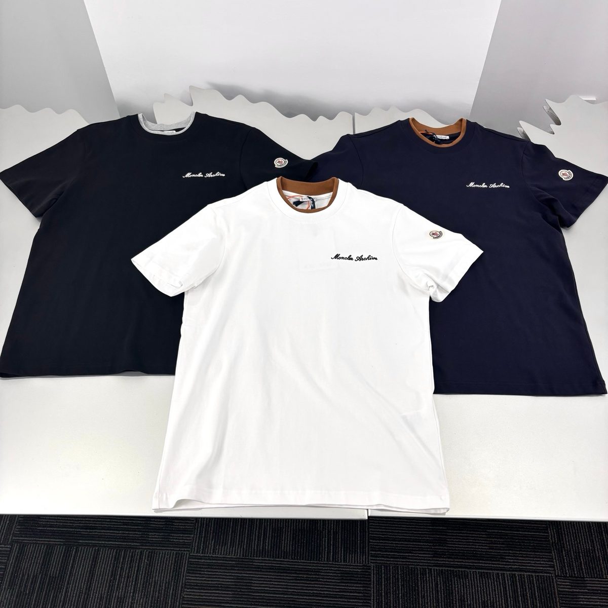 Moncler Striton Logo T-Shirt Three Pack