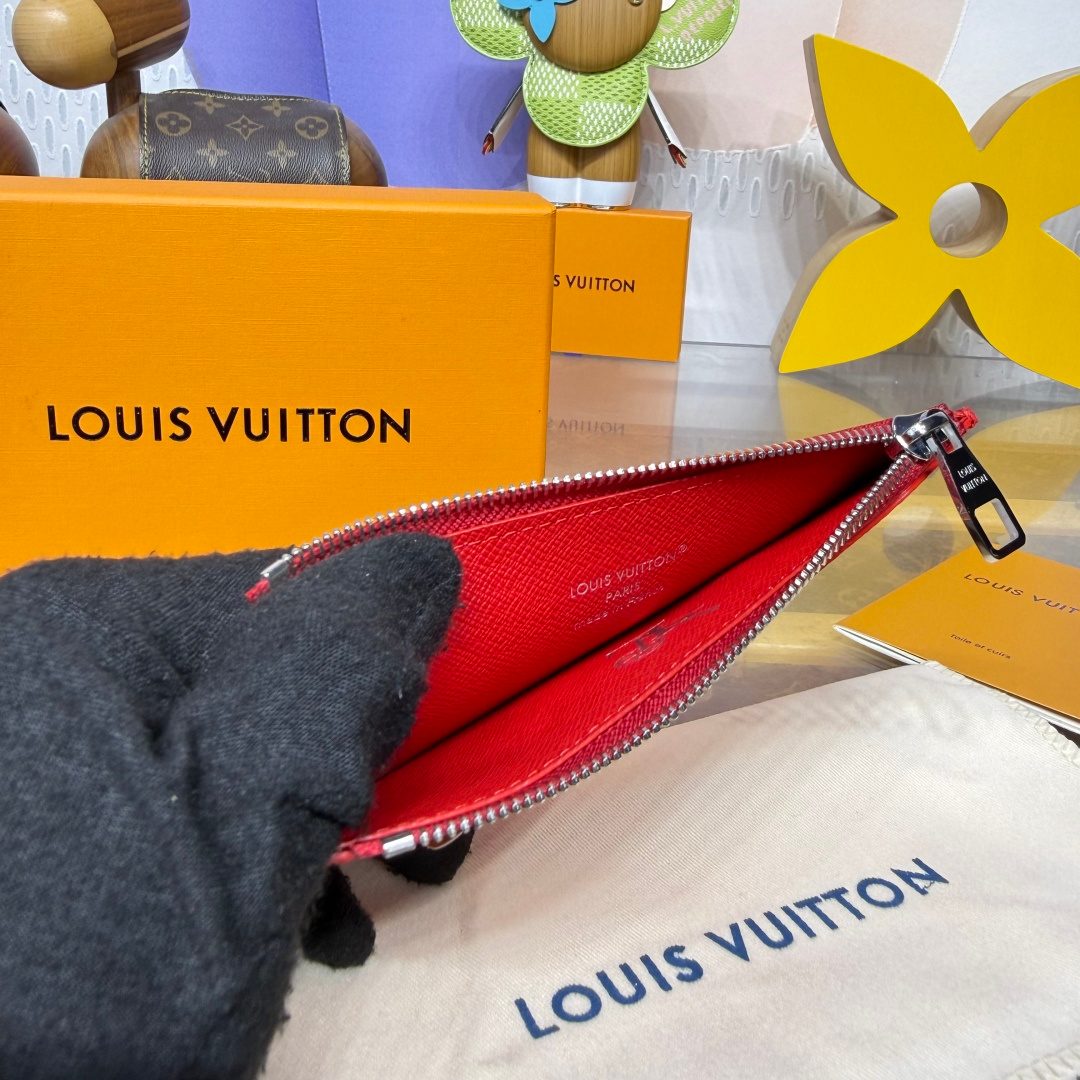 Louis Vuitton Red Epi Leather Pouch