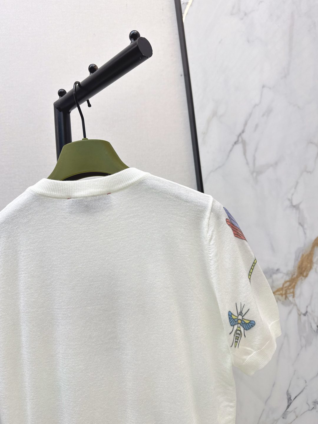 Gucci Dragonfly Print Cotton T-Shirt