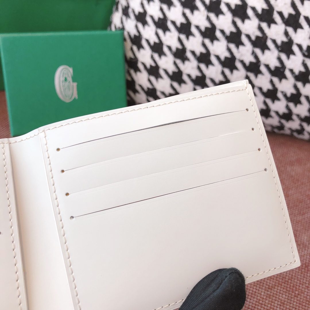 Gucci GG Marmont White Leather Card Wallet