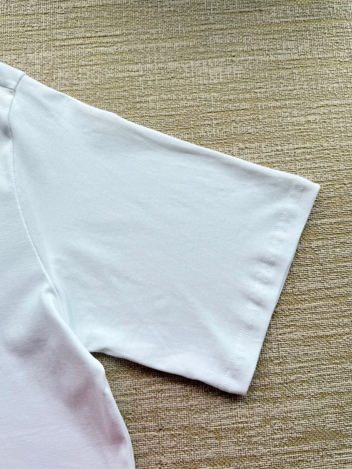 White Cotton Crewneck T-Shirt