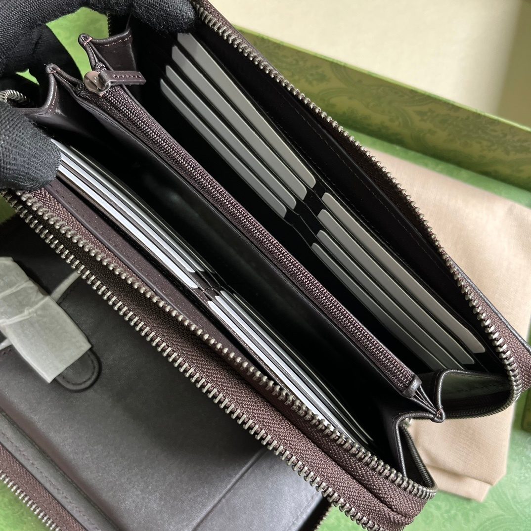 Gucci GG Canvas Zip Around Wallet