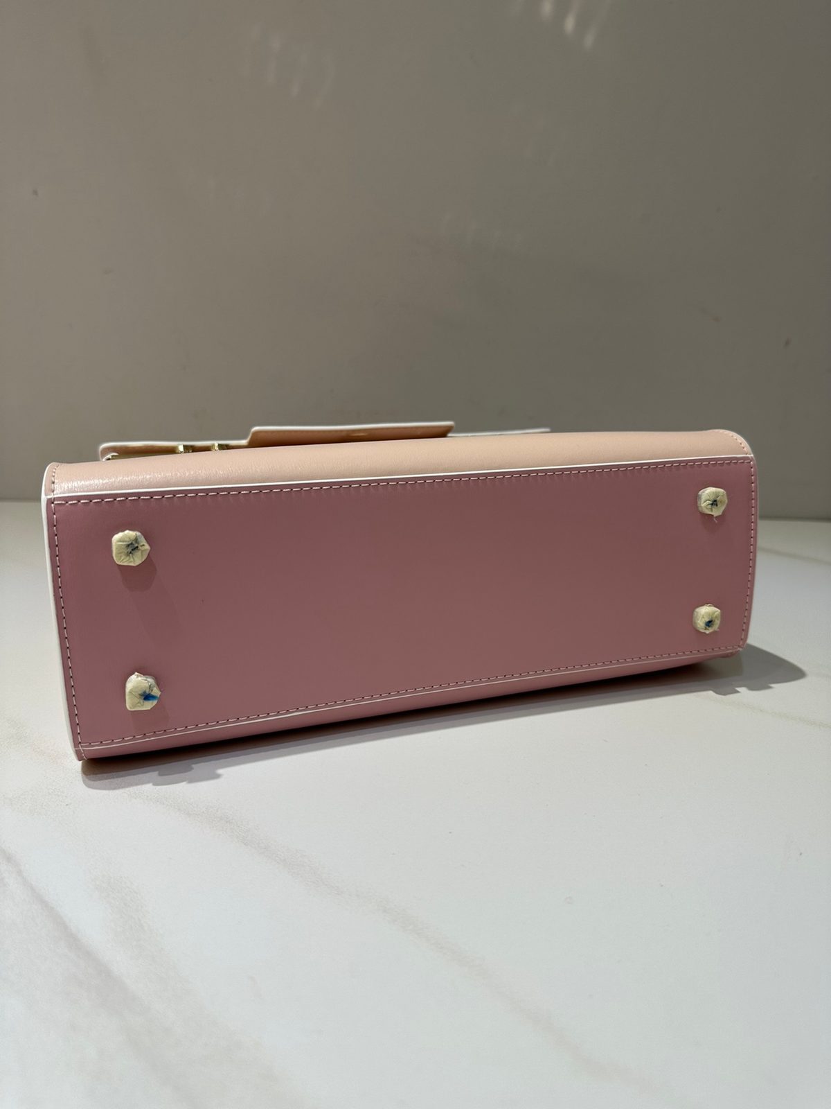 Delvaux Leather Structured Shoulder Bag