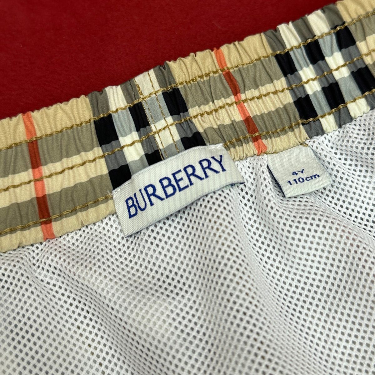 Burberry Vintage Check Elastic Waist Shorts
