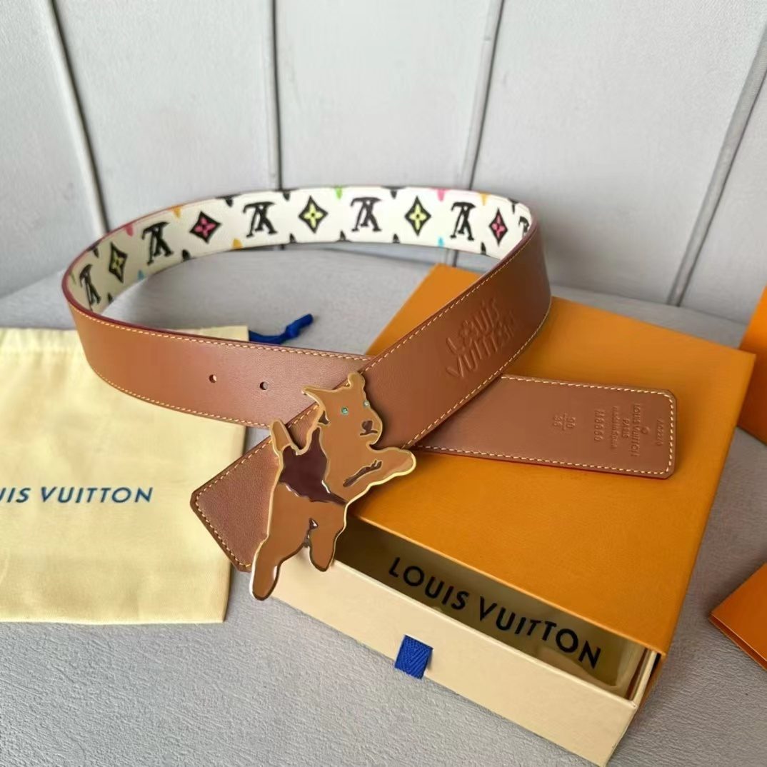 Louis Vuitton Monogram Multicolor Leather Belt