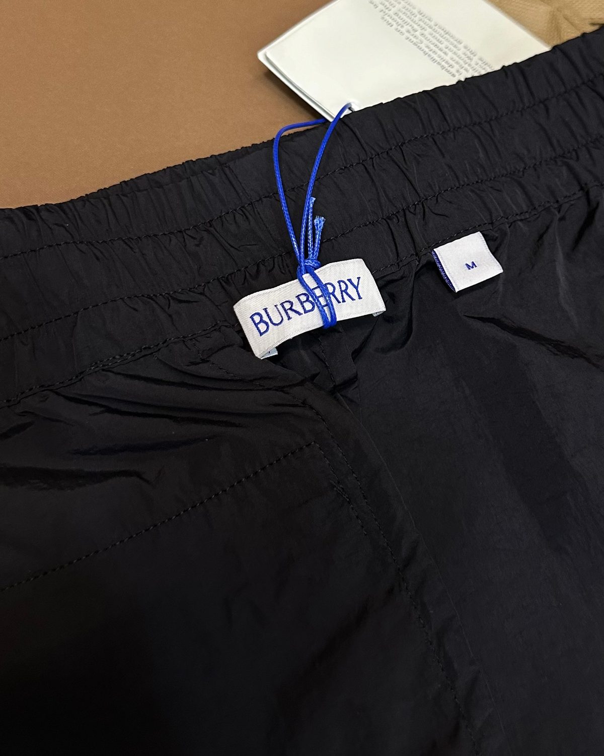 Burberry Black Nylon Swim Shorts