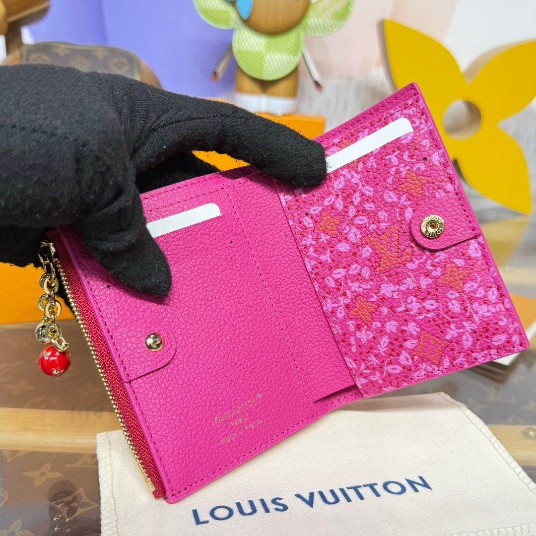 Louis Vuitton Monogram Vernis Wallet Pink