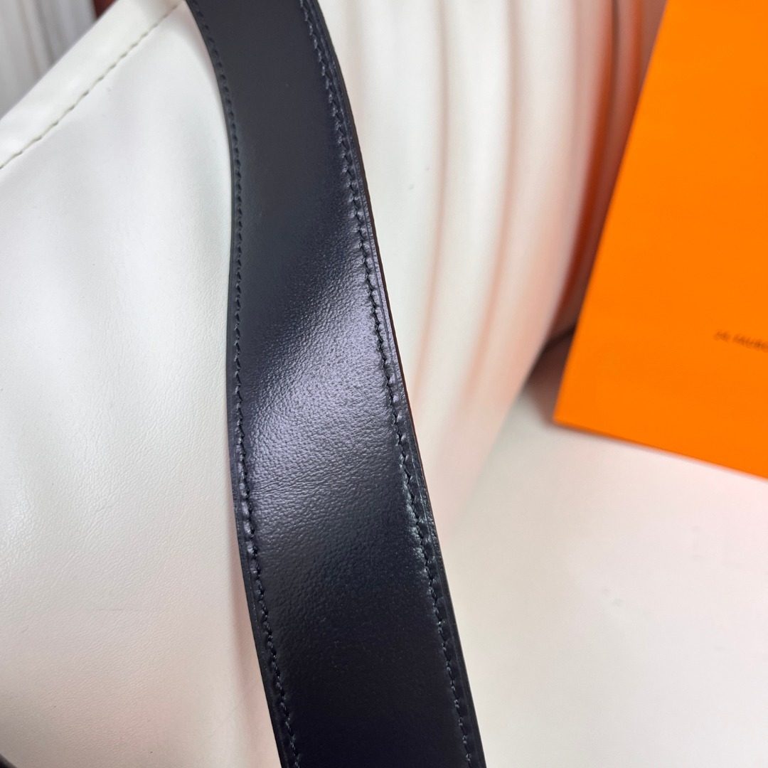 Hermès H Reversible Leather Belt