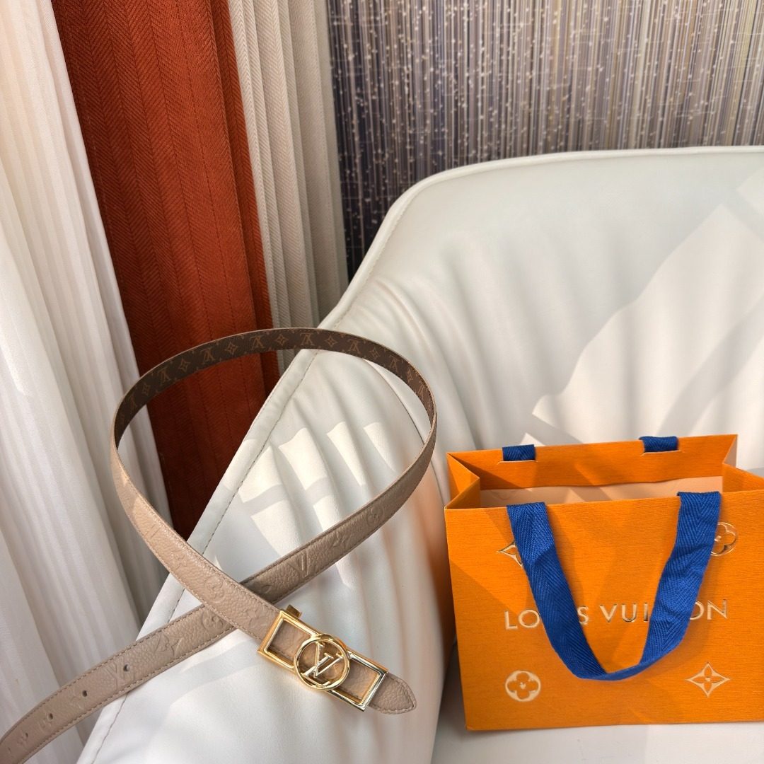 Louis Vuitton Monogram Canvas Leather Belt