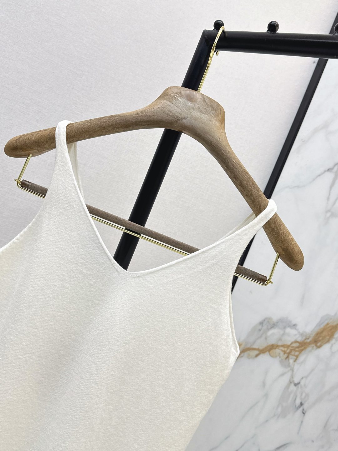 Minimalist White Cotton Tank Top
