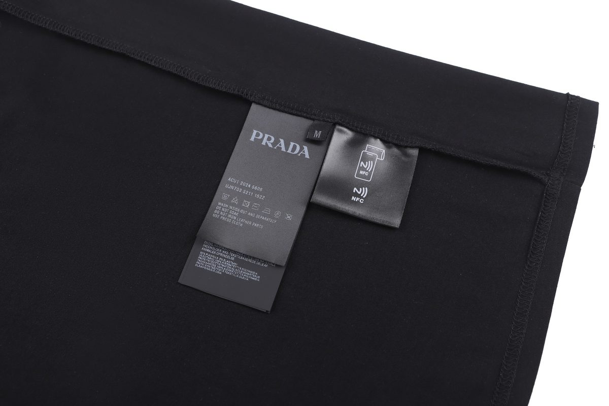 Prada Chest Pocket Cotton Polo Shirt