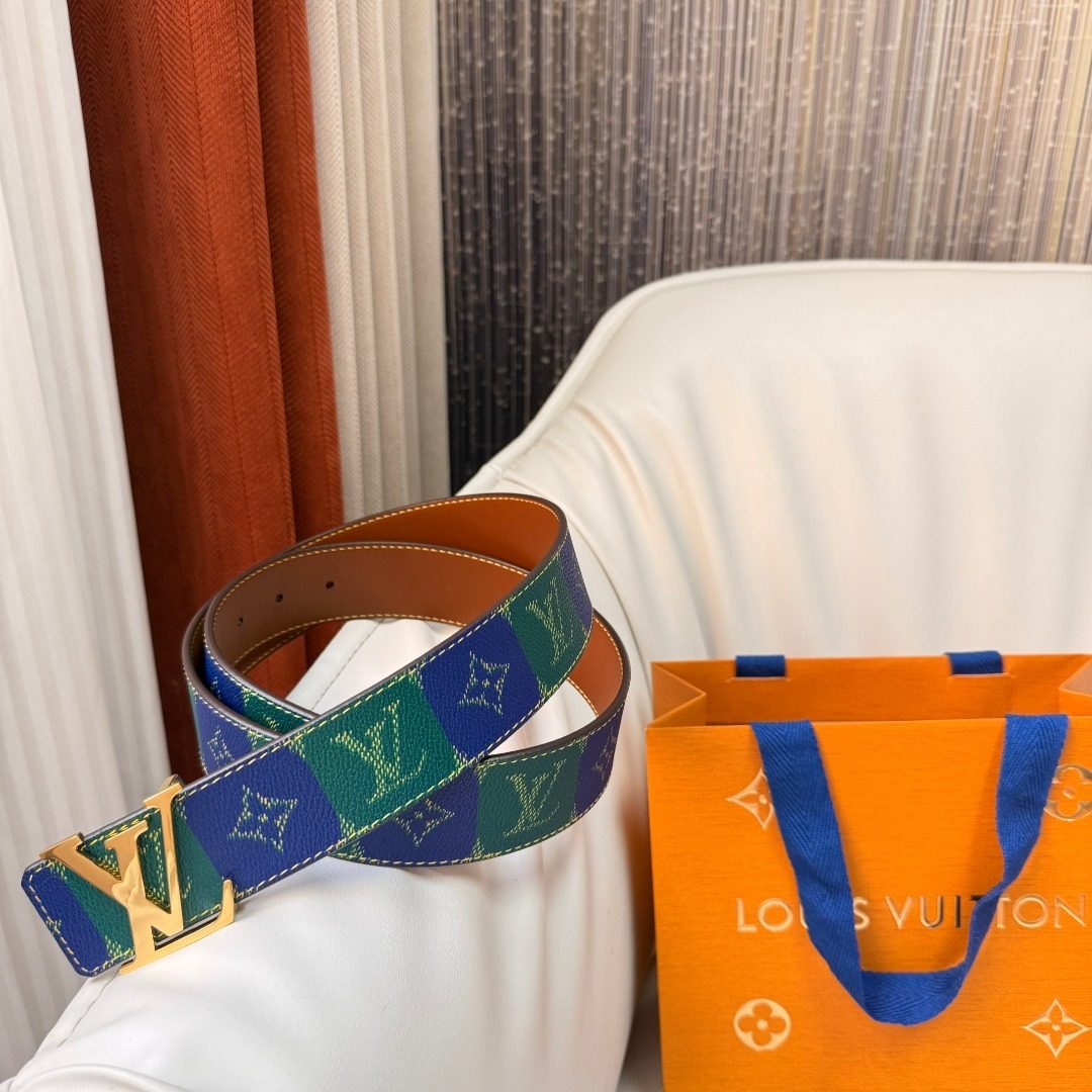 Louis Vuitton Damier Leather Belt
