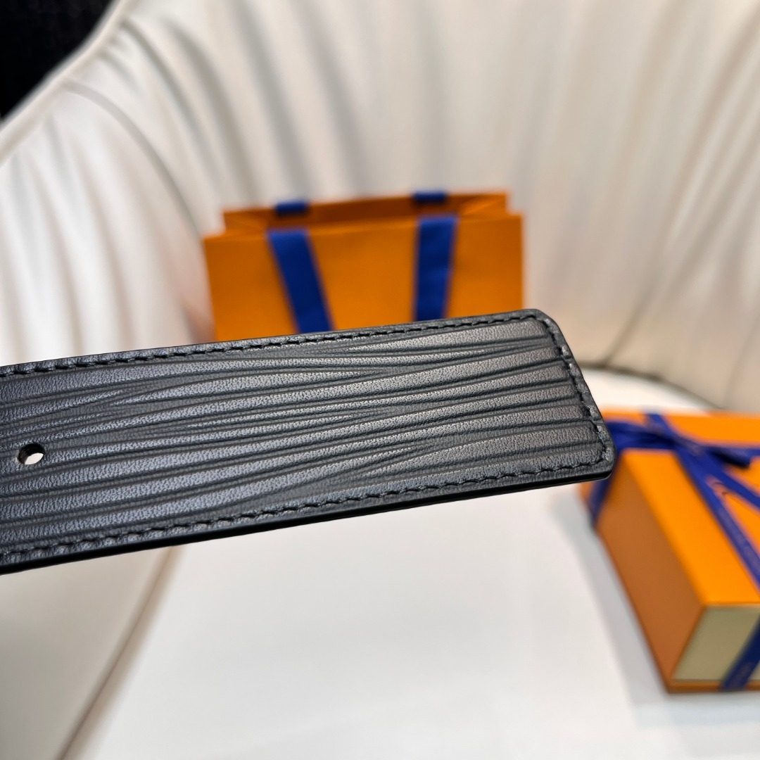 Louis Vuitton Epi Leather Belt Black