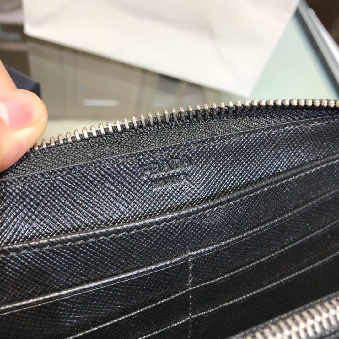 Prada Saffiano Leather Continental Wallet