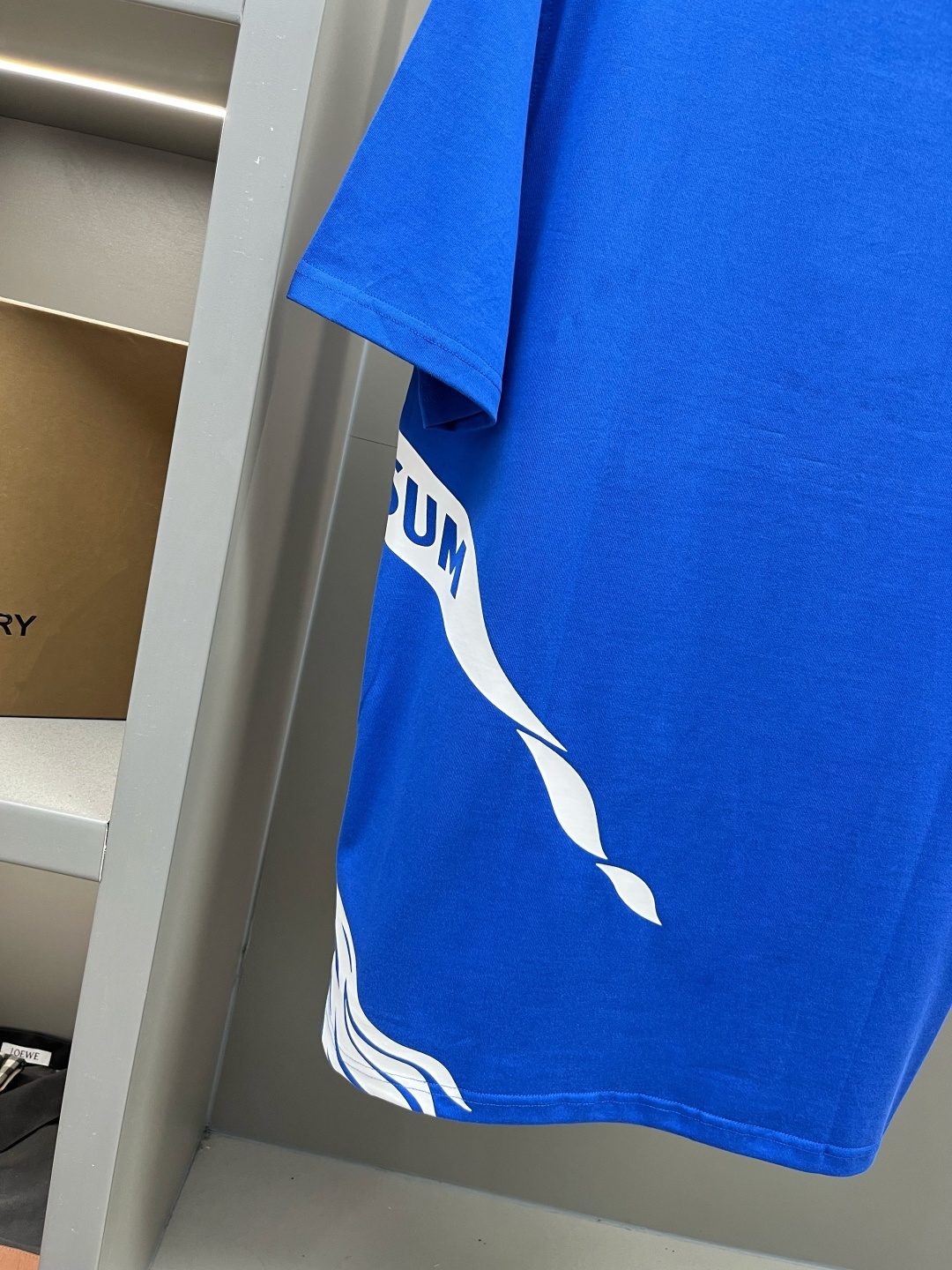 Burberry Men's Blue Graphic T-Shirt