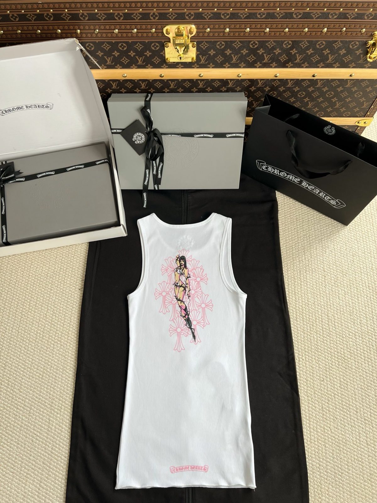 Chrome Hearts Floral Graphic Tank Top