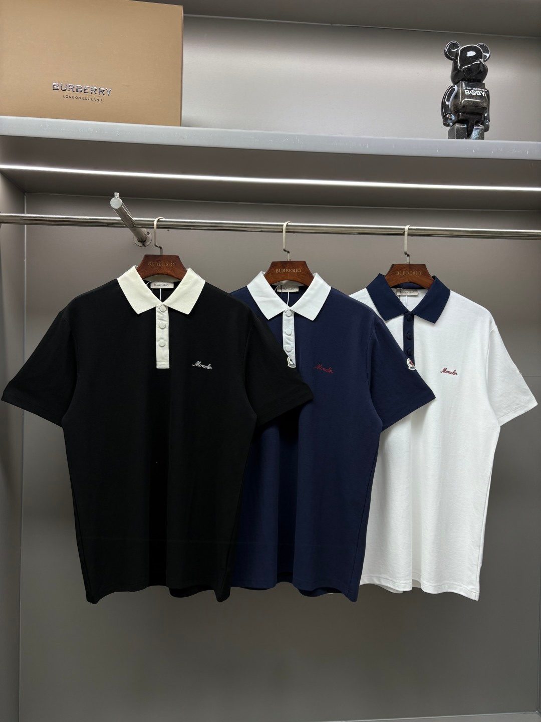 Burberry Contrast Collar Polo Shirt