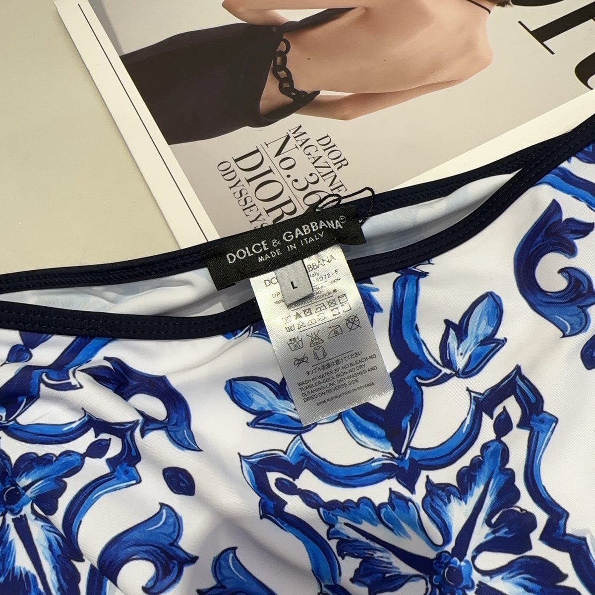 Dolce & Gabbana Majolica Print Swimming Briefs