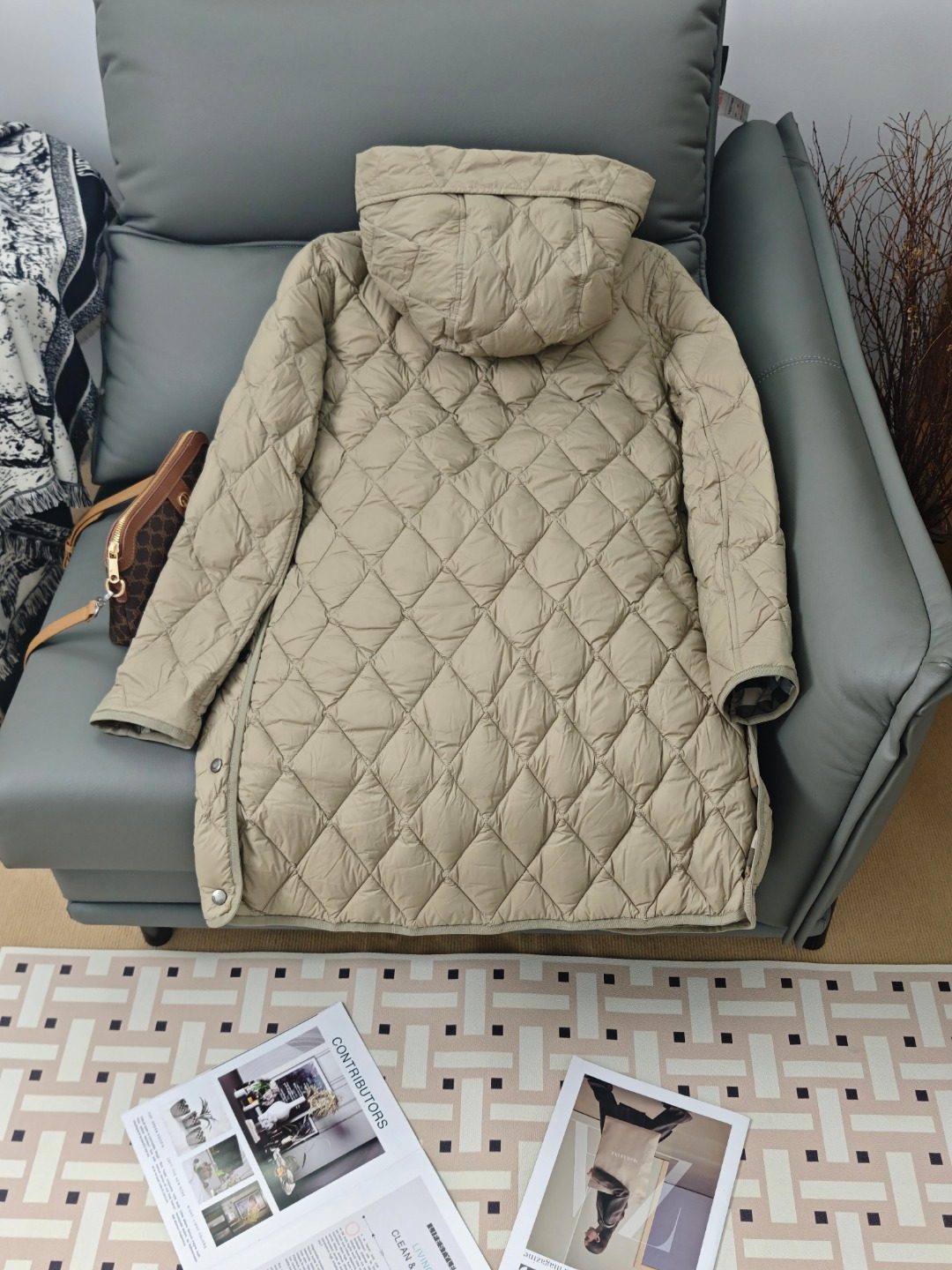 Quilted Puffer Jacket with Hood