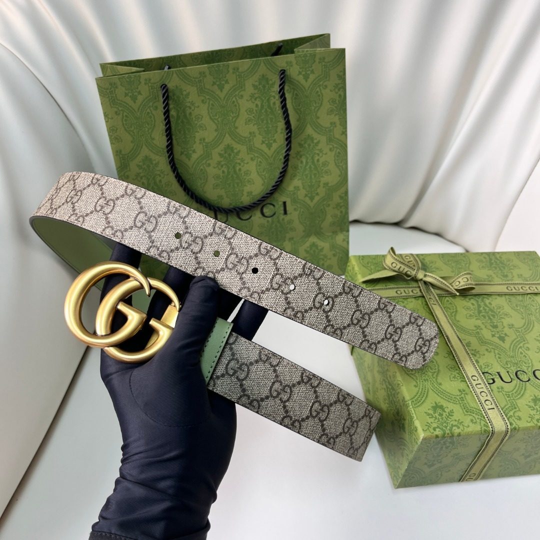 Gucci GG Monogram Canvas Belt