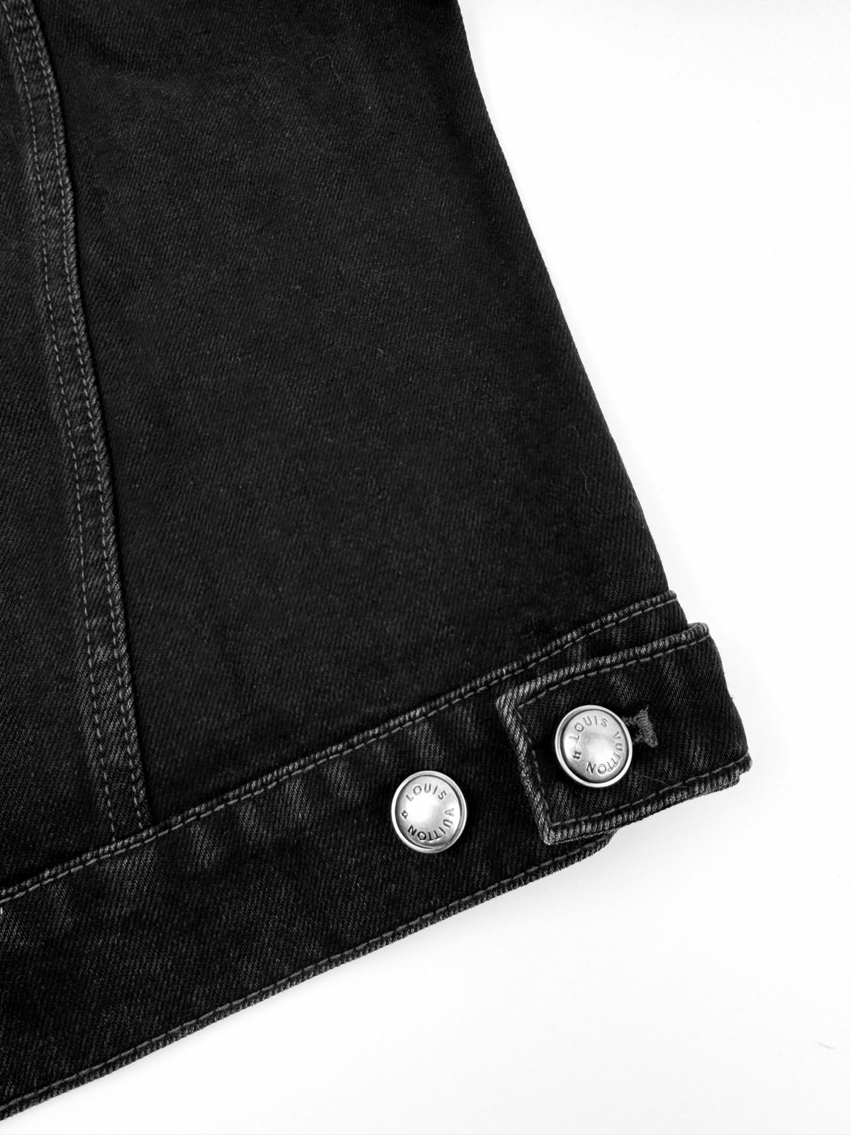 Louis Vuitton Water-Washed Distressed Denim Jacket
