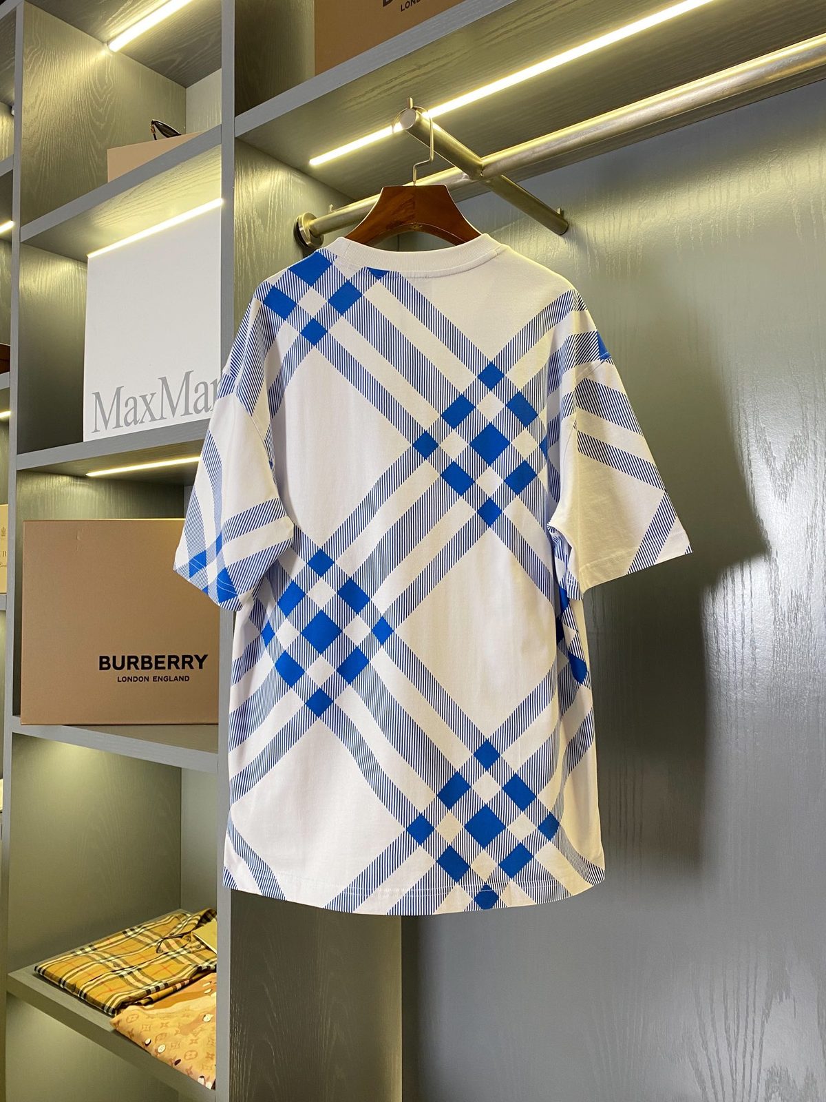 Burberry Check Pattern T-Shirt
