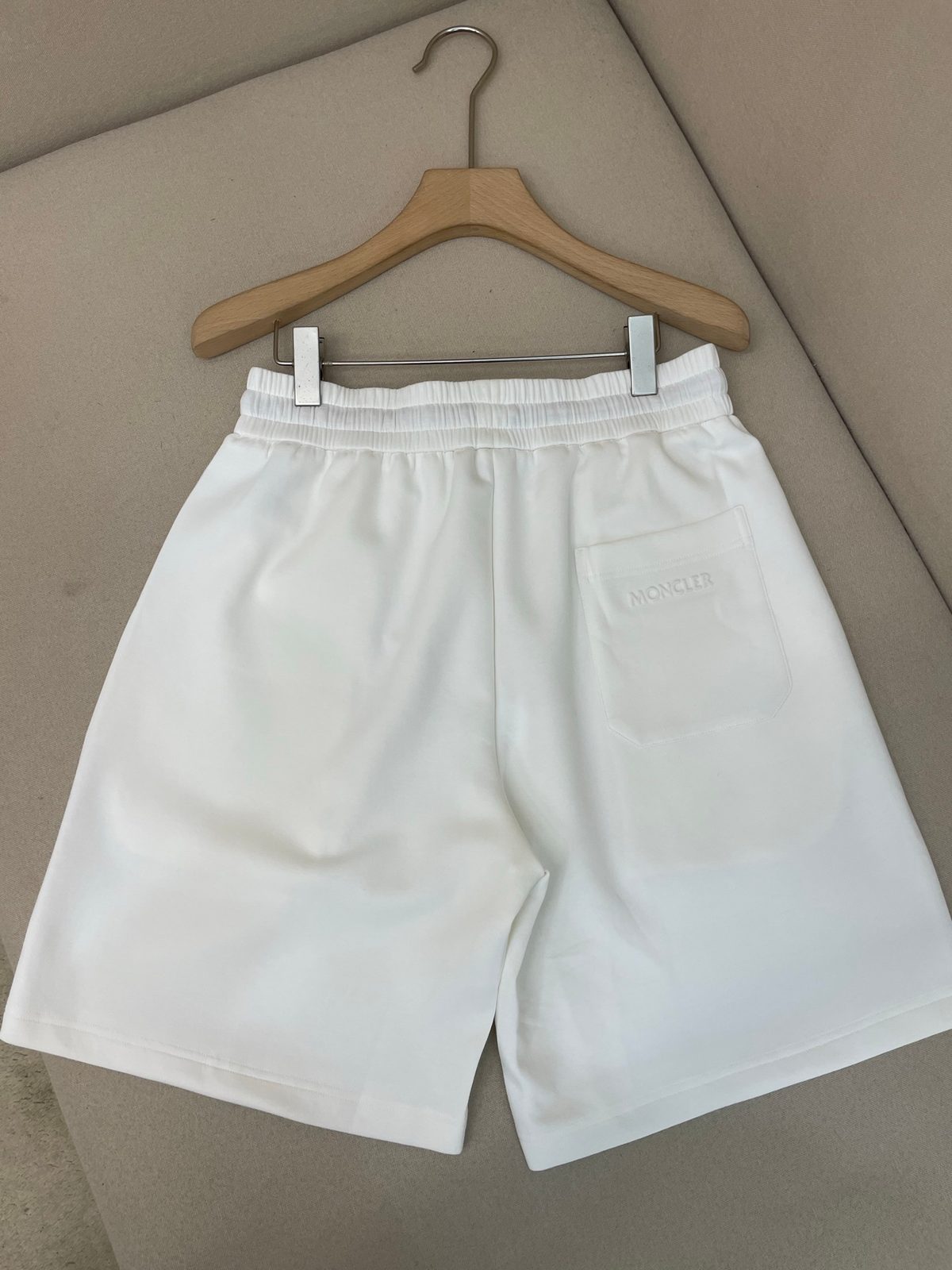 Moncler White Cotton Shorts