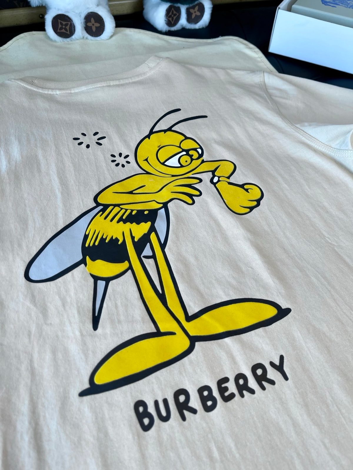 Burberry Bee Print Cotton T-Shirt
