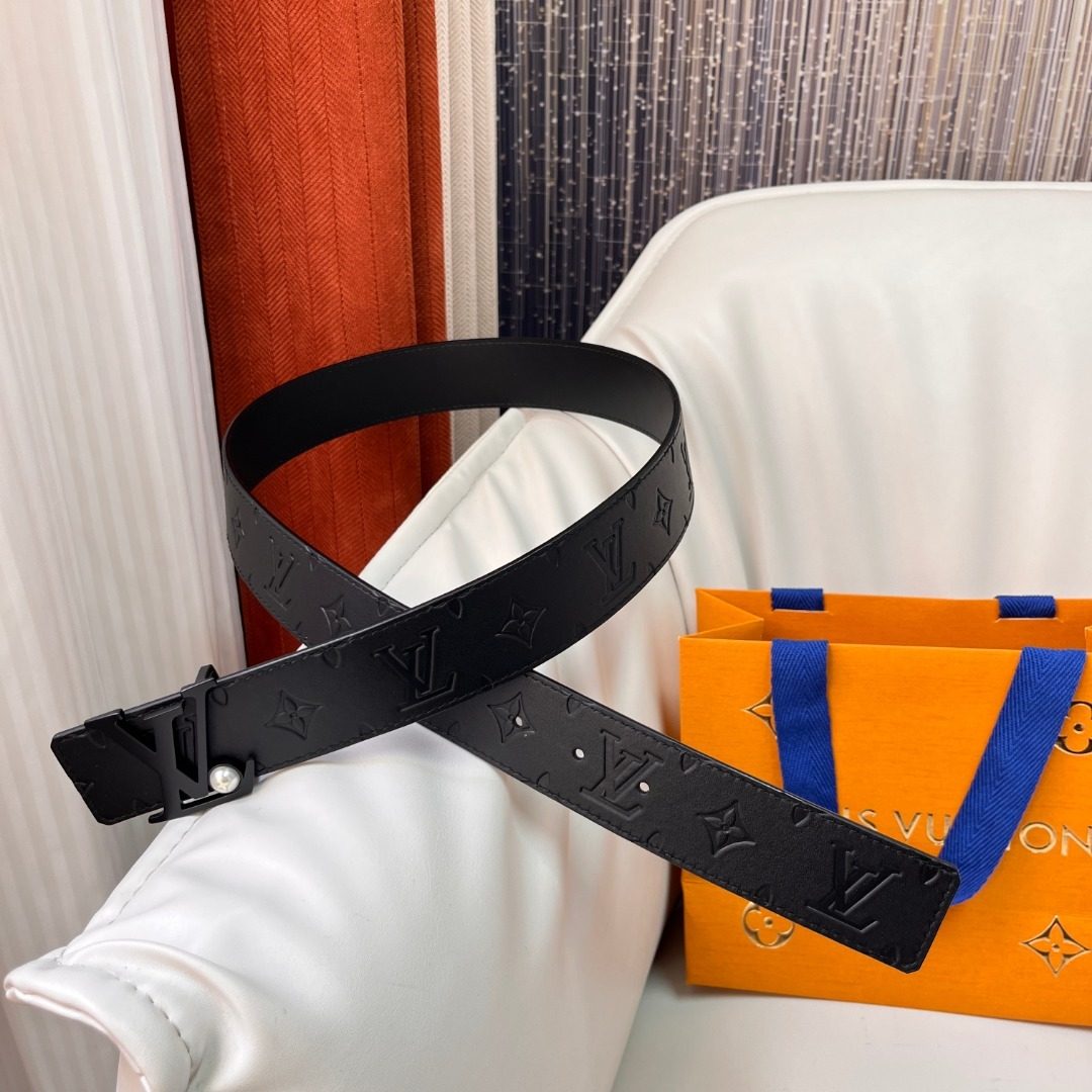 Louis Vuitton Monogram Embossed Leather Belt