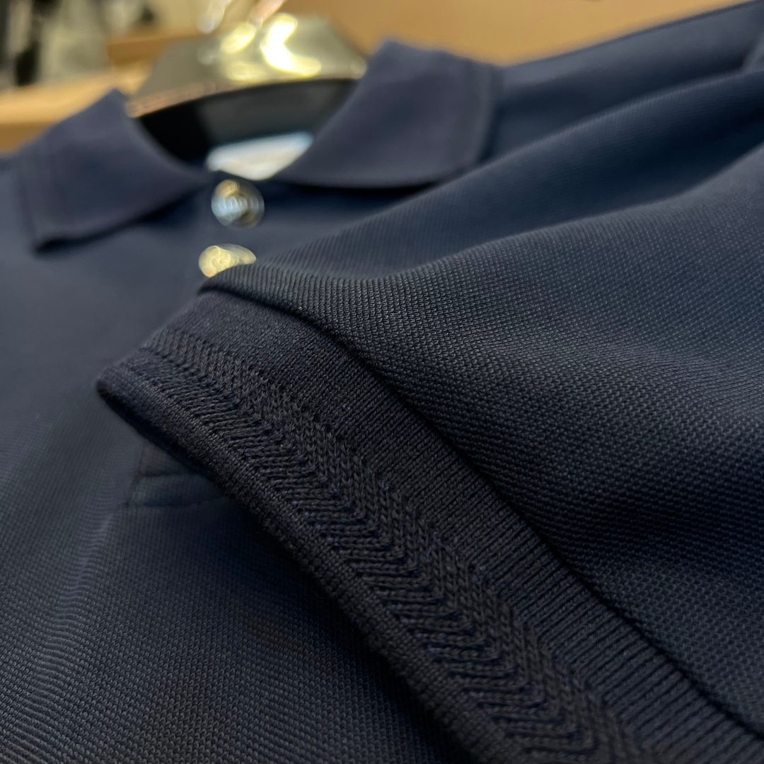 Men's Black Short-Sleeve Polo Shirt