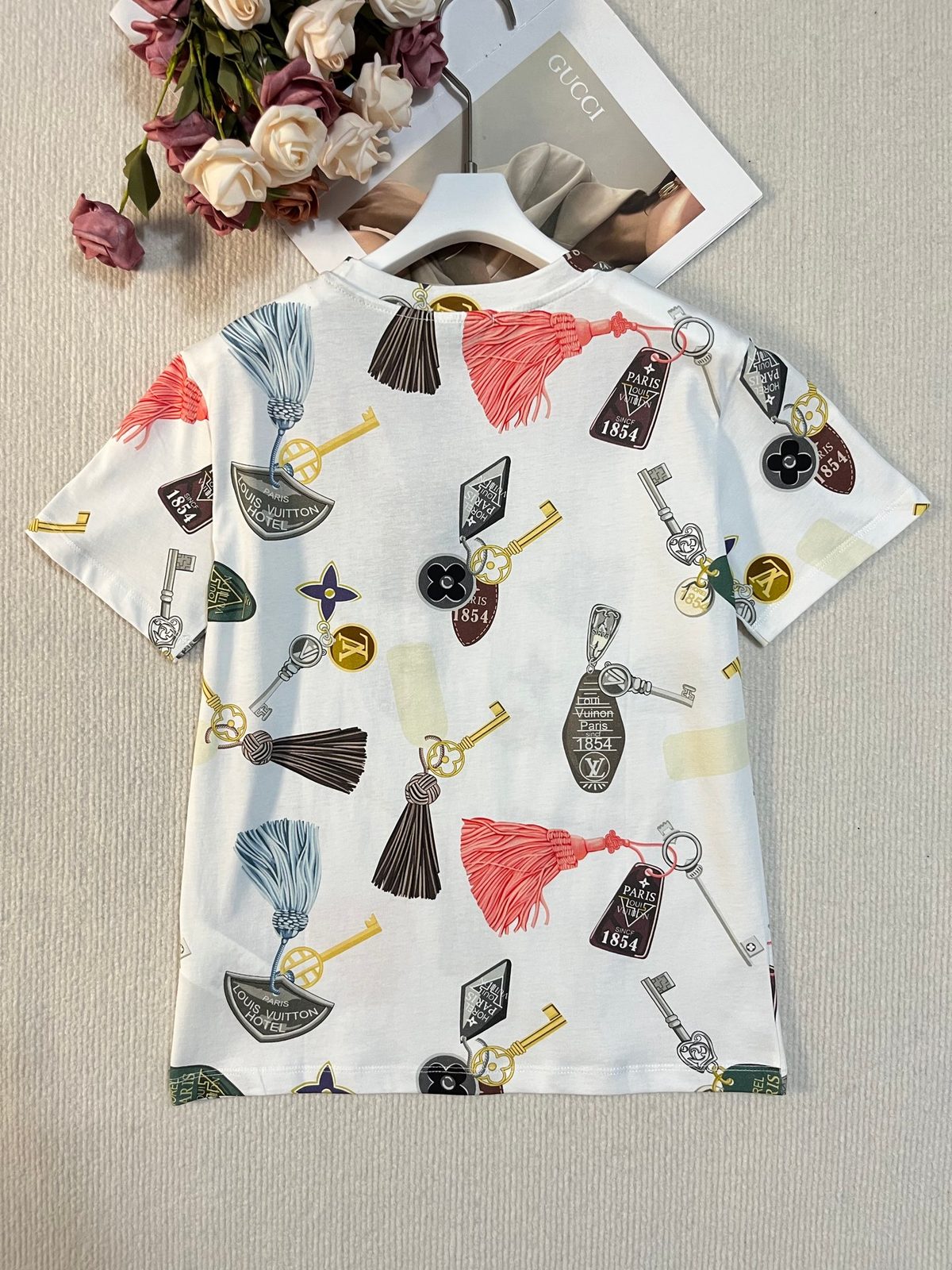 Louis Vuitton Charm Print Cotton T-Shirt