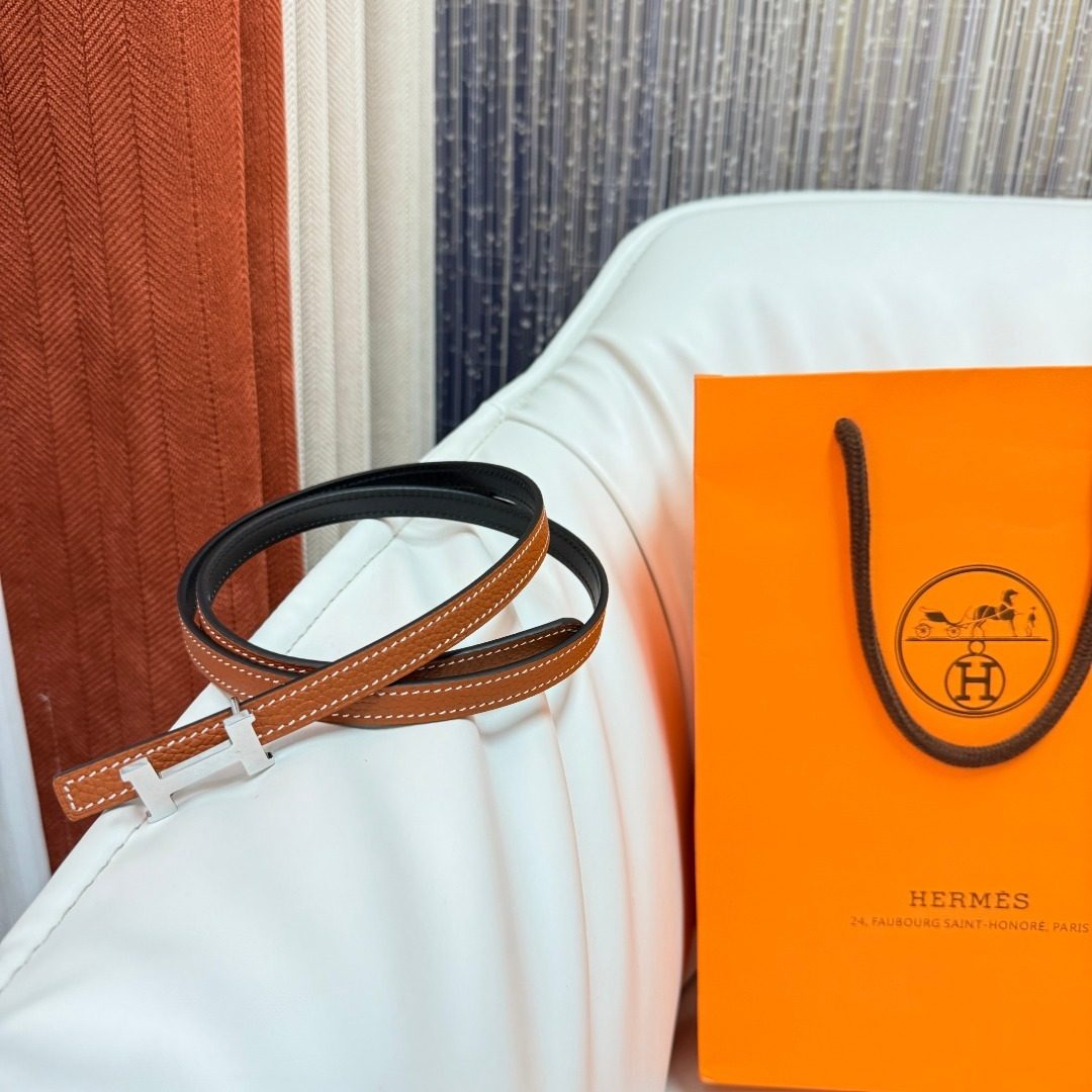 Hermès Leather Reversible Belt