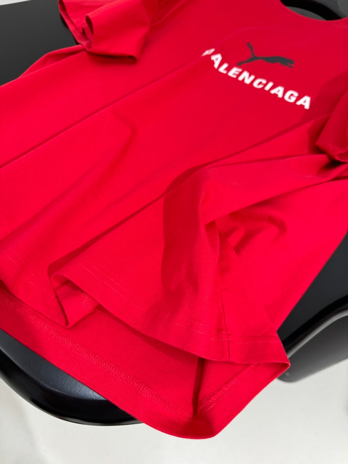 Balenciaga Red Logo T-Shirt