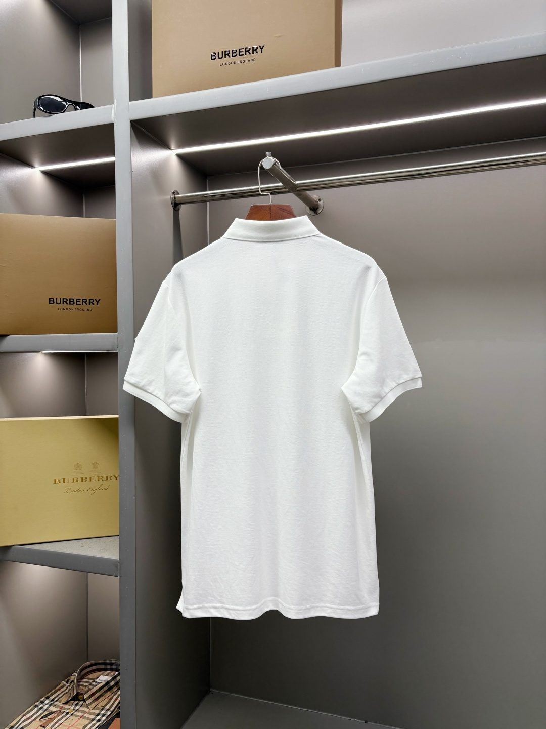 Moncler Logo Polo Shirt White