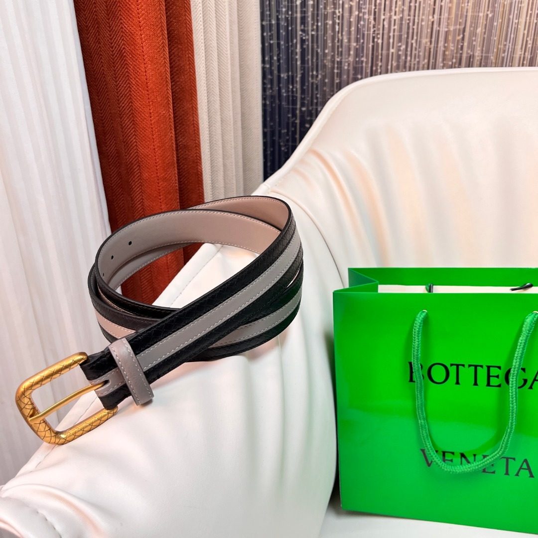 Bottega Veneta Intrecciato Leather Belt