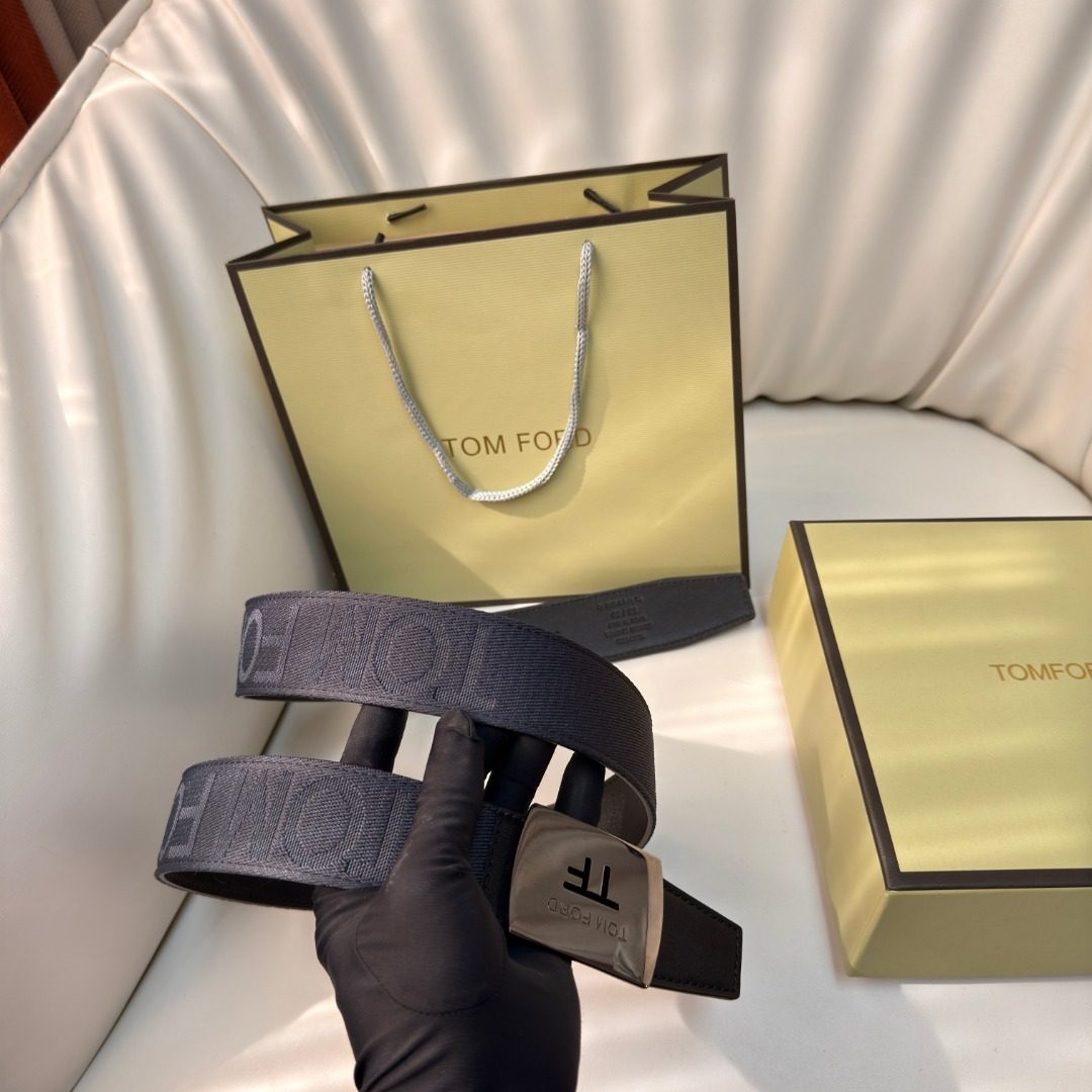 Tom Ford Black Leather Belt