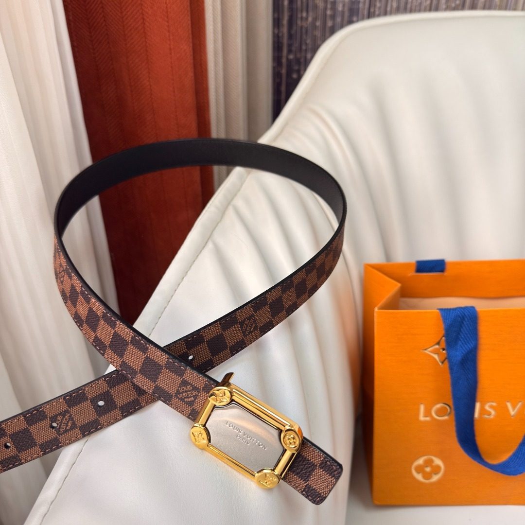 Louis Vuitton Damier Ebene Reversible Belt