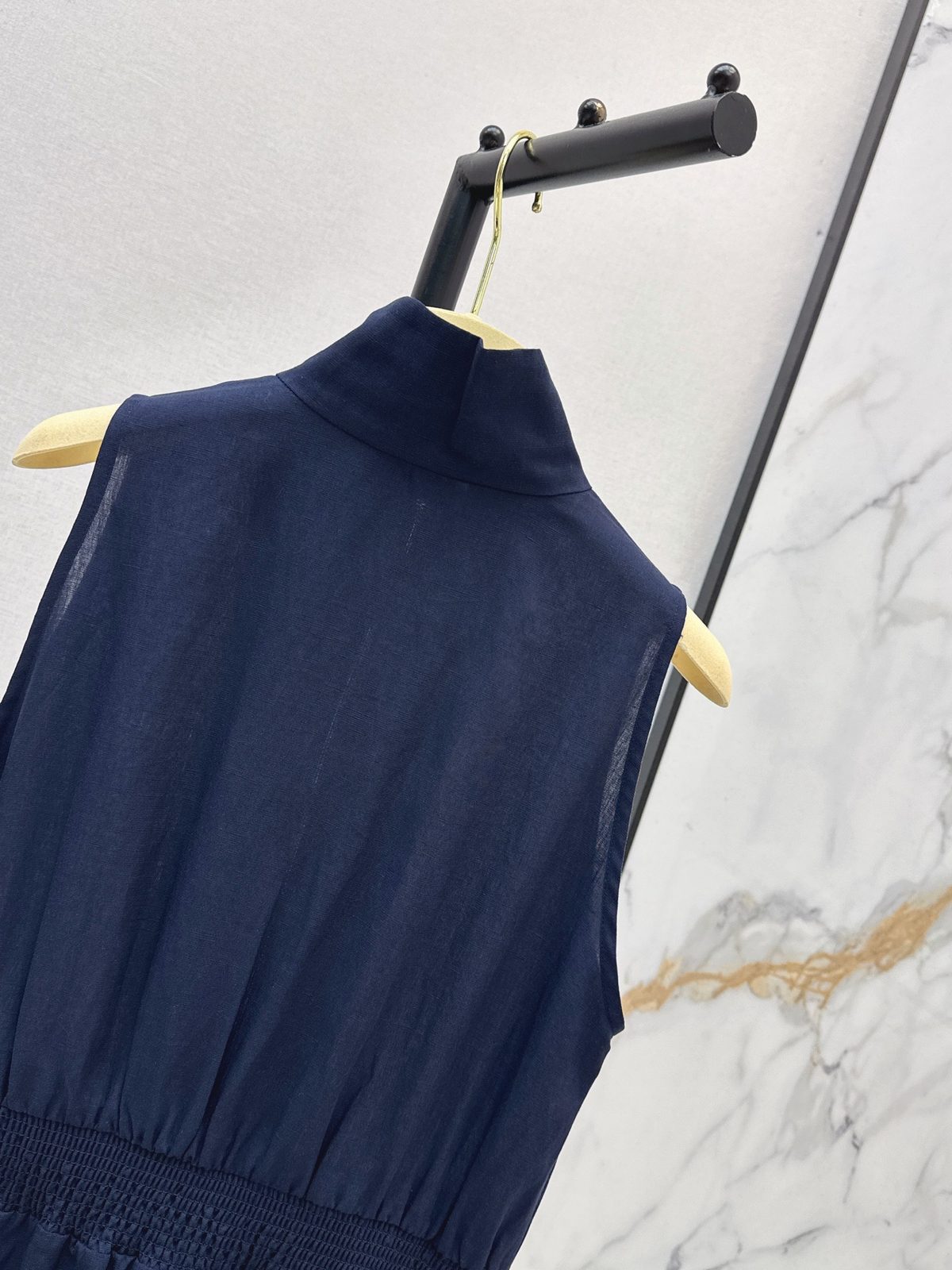 Miu Miu Sleeveless Zip-Front Nylon Dress