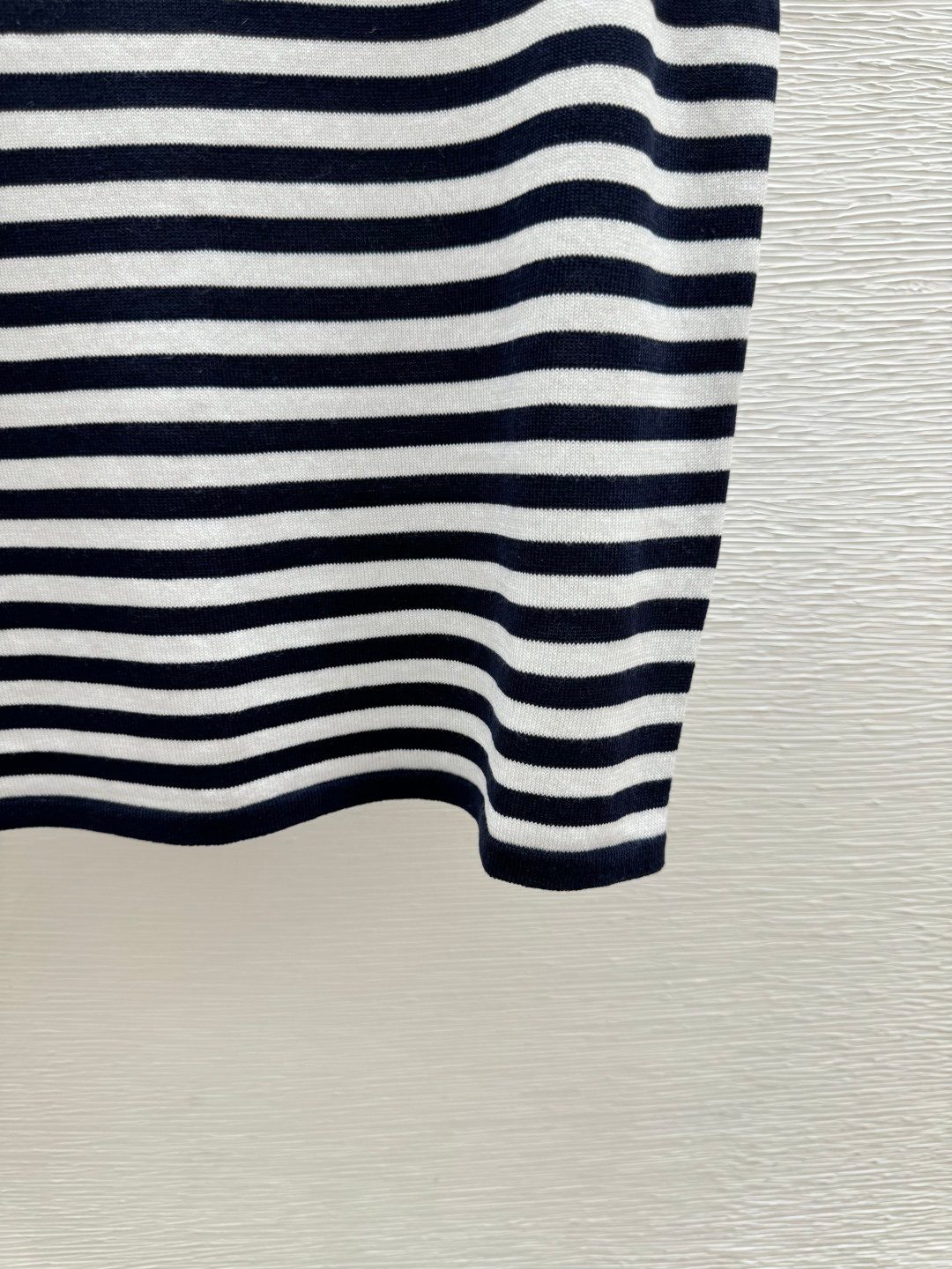 Striped Navy and White Crewneck Sweater