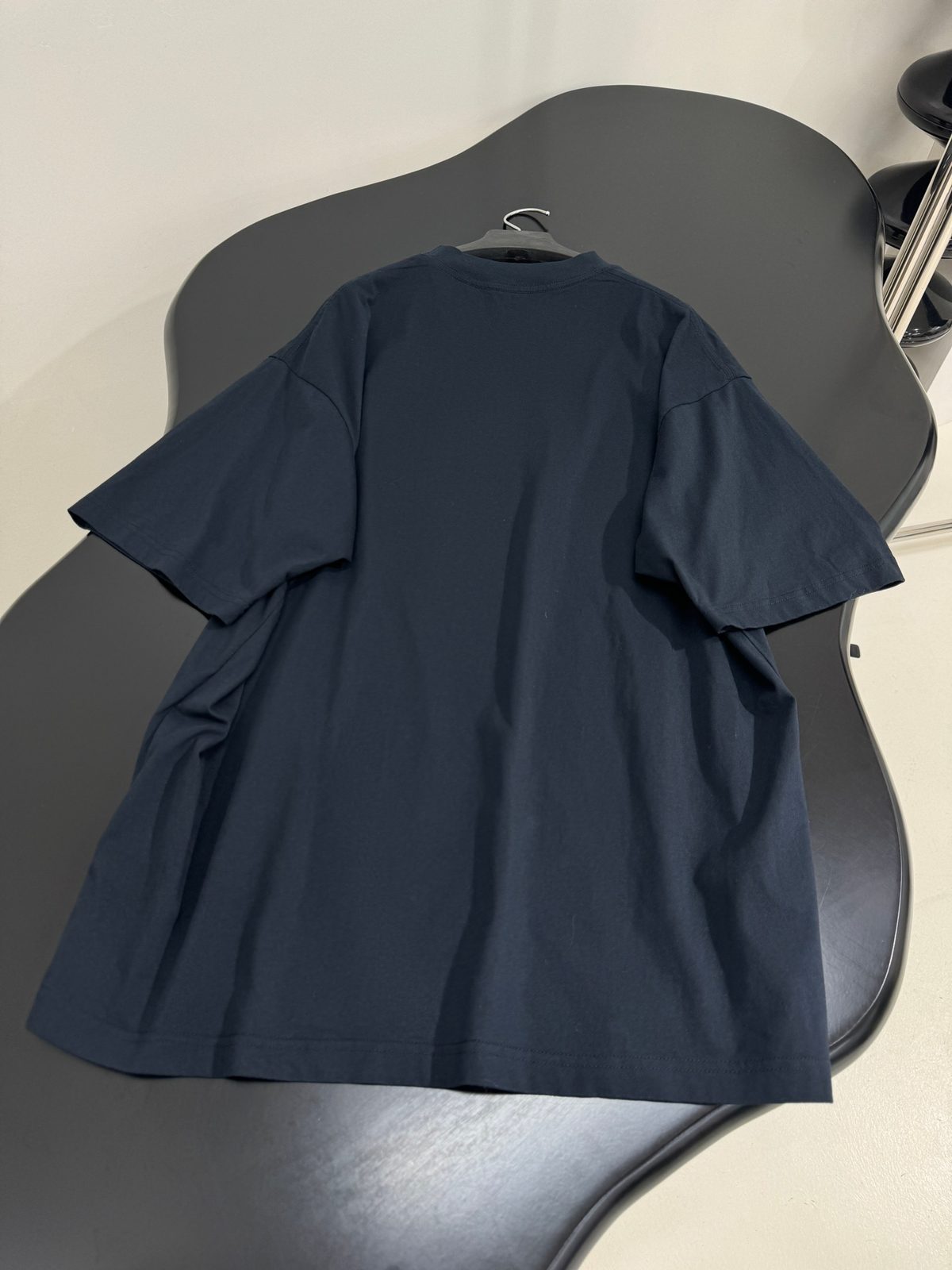 Navy Graphic Print Crewneck T-Shirt