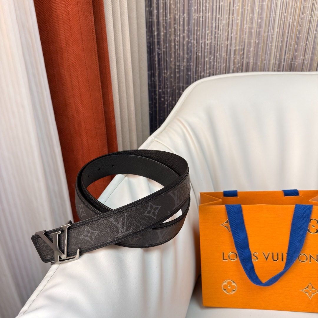 Louis Vuitton Damier Graphite Leather Belt