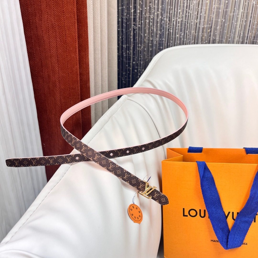 Louis Vuitton Monogram Canvas Belt Pink