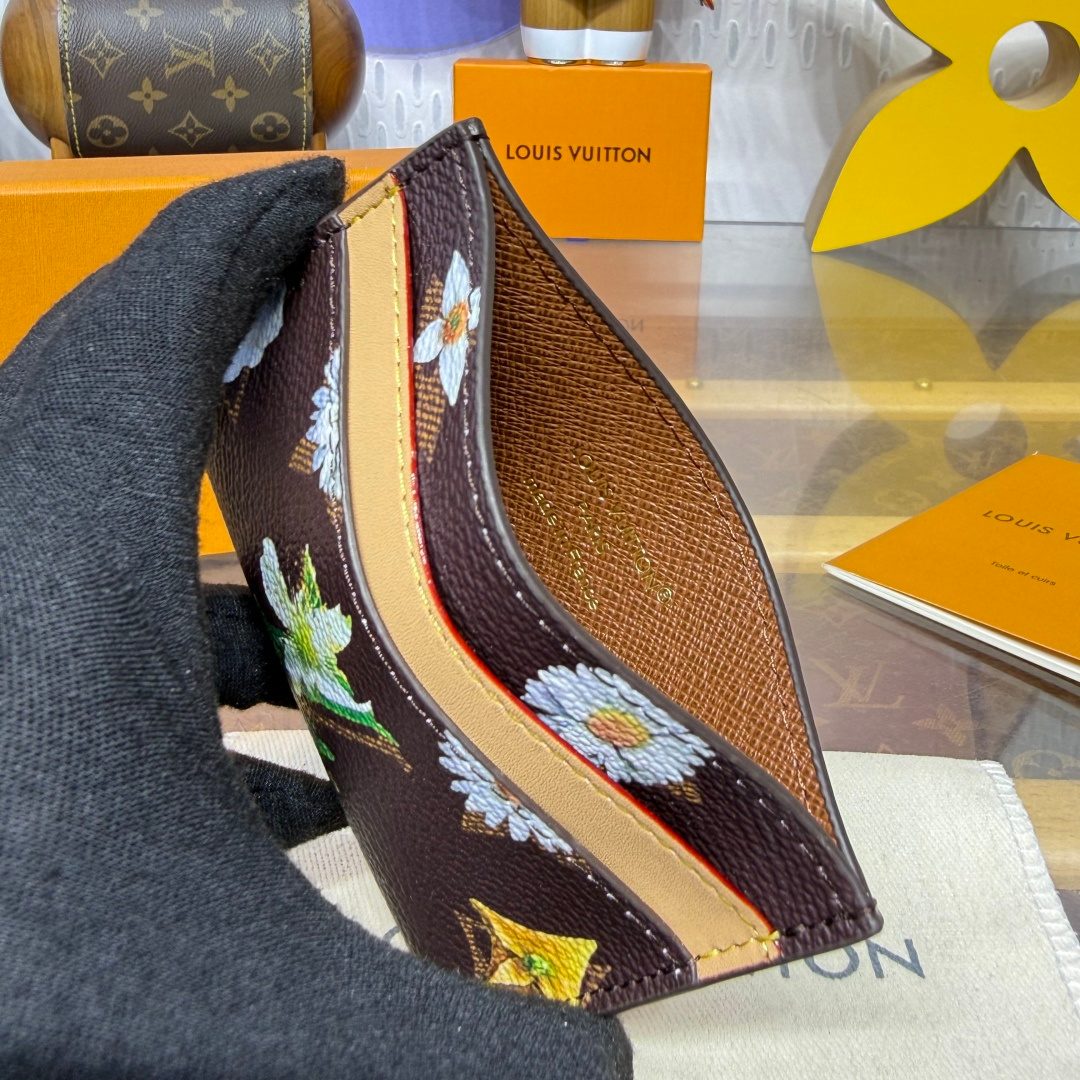 Louis Vuitton Monogram Flower Embroidered Wallet