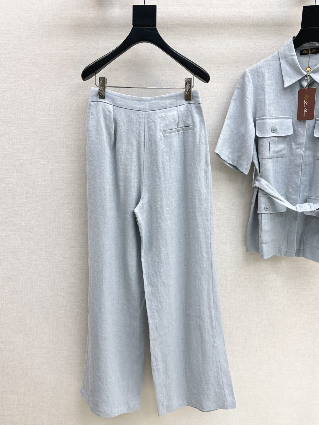Linen Utility Shirt and Pant Set