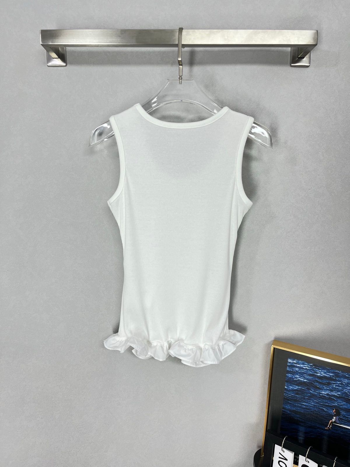 Louis Vuitton Monogram Ruffle Tank Top