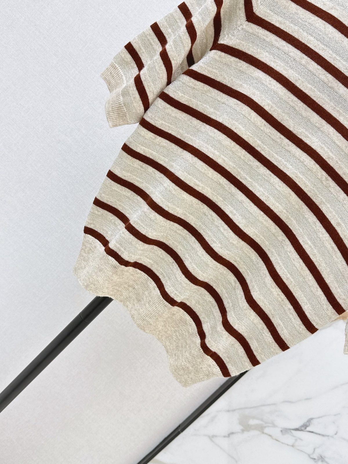 Striped Crewneck Knit Sweater