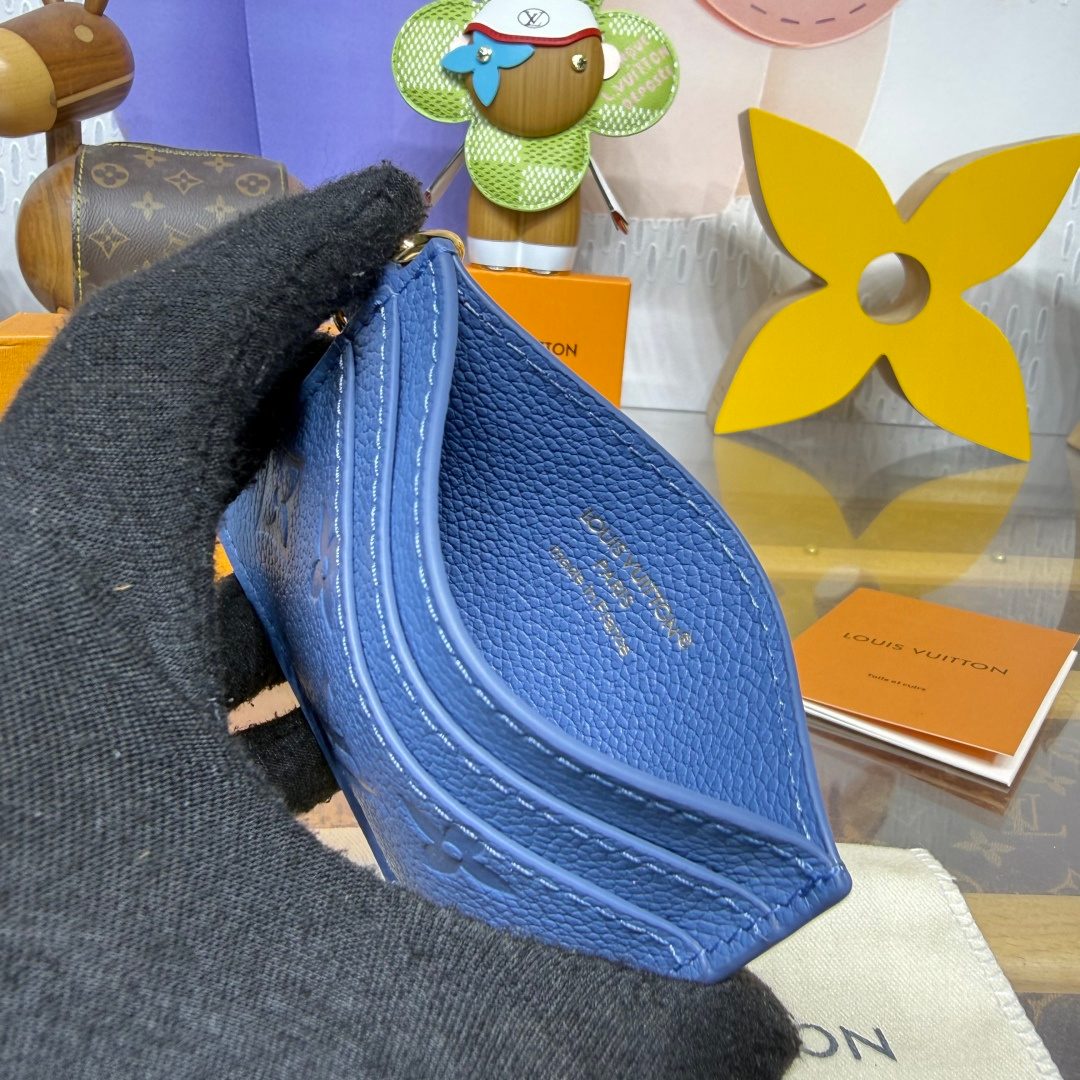 Louis Vuitton Empreinte Zippy Wallet Blue