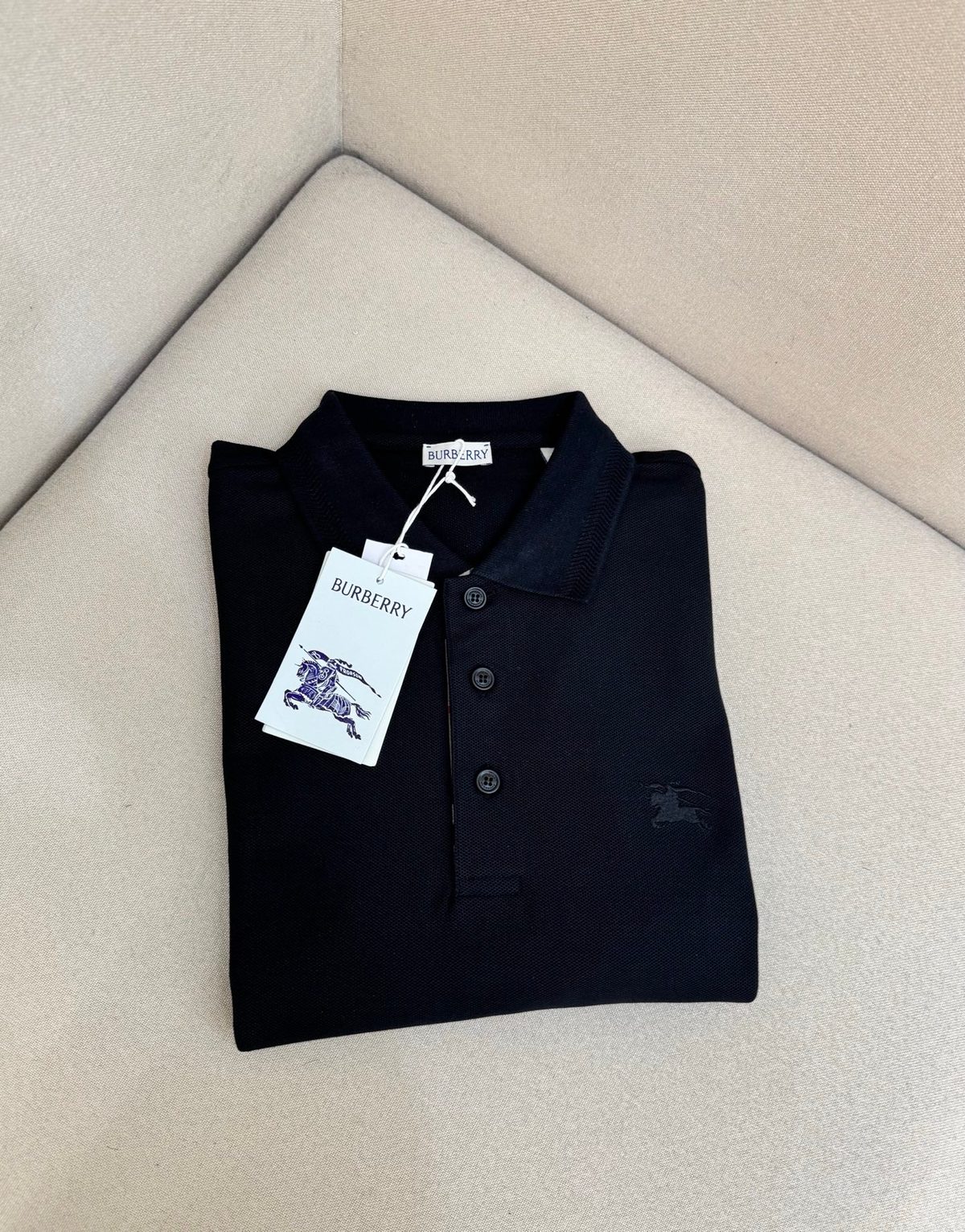 Burberry Equestrian Logo Polo Shirt
