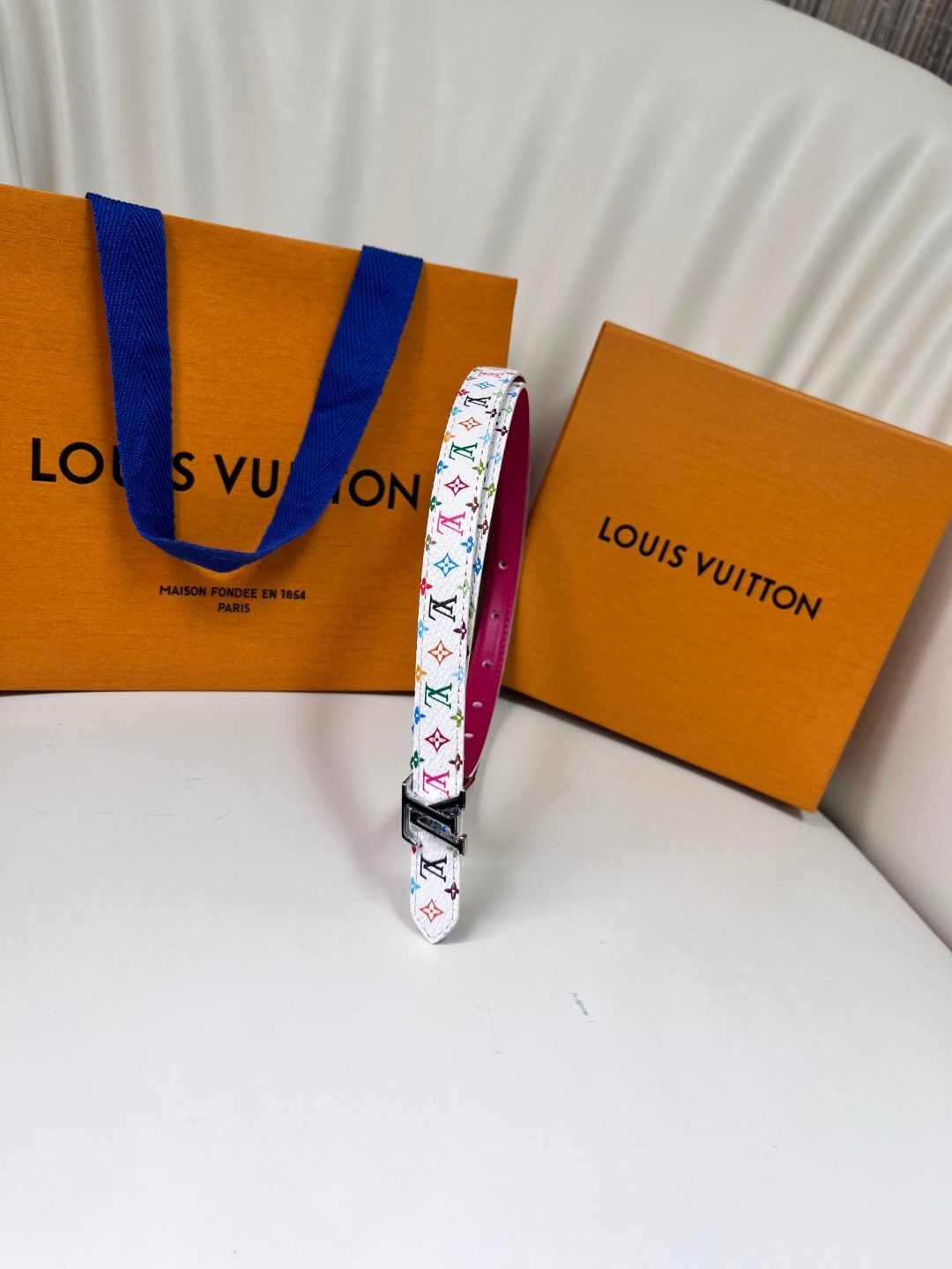 Louis Vuitton Monogram Multicolor Canvas Belt